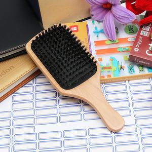 Electric <strong>Ladies</strong> Hair <strong>Comb</strong> Factory Direct All-Wool Air Bag <strong>Comb</strong> with Air Cushion Massage Wood Handle Special Design for Home Use - Product Image 6