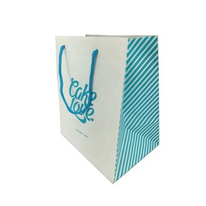 ถุงกระดาษสำหรับอบขนมแบบพับได้มียี่ห้อพรีเมียมกล่องกระดาษดีไซน์ตามสั่งสำหรับช้อปปิ้งร้านเค้ก - Product Image 2