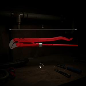 Llave Inglesa Ajustable de 310 N de Longitud L para Reparación de Tuberías y Fontanería - Product Image 3