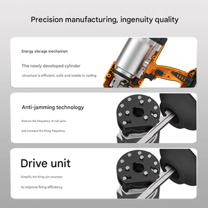 ST64 Industrial Grade Cordless T Stapler Battery-<b>Powered</b> Air Stapler for Wood Nail Gun Brad Nailer <b>Tool</b> - Product Image 5