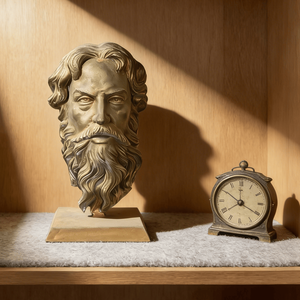 Scultura di Busto in Bronzo Personalizzata, <span class=keywords><strong>Statua</strong></span> di <span class=keywords><strong>Testa</strong></span> in Metallo per Decorazione da Scrivania - Product Image 5