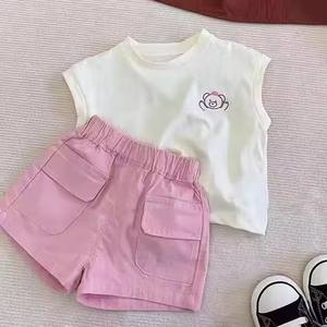 Top estivo Casual da ragazza di successo in cotone stile bohémien con spalle scoperte a maniche corte <span class=keywords><strong>eleganti</strong></span> pantaloncini in tinta unita - Product Image 6