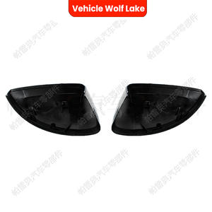 Couverture de rétroviseur Vehicle Wolf Lake pour Volkswagen Tiguan 2016-2021, ensemble complet en ABS noir - Product Image 1