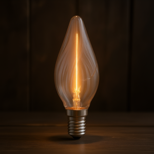 Lampadina a incandescenza 25W 230V E14 a forma di torcia/candela - Product Image 3