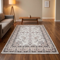 Tapis persans 3D à poils coupés floraux, antidérapants, écologiques, en polyester imprimé, haute densité, fabriqués à la machine, pour la maison, la salle de prière, le couloir, grand format