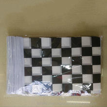 Bandera de mano de carreras n. ° 8 personalizable, Bandera de terminal de carreras F1 en blanco y negro para uso en oficina - Product Image 5