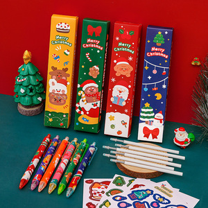 Juego de Papelería Original, Caja Ciega Navideña de Cinco Piezas, Bolígrafo de Gel para Estudiantes, Bonito Regalo <span class=keywords><strong>Sorpresa</strong></span> de Navidad - Product Image 4