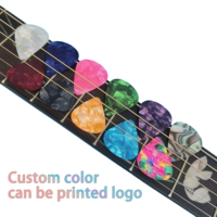 Vente en gros de celluloïd bon marché 0.46-0.71- 0.96mm. Fabriqué en matériau celluloïd en plastique celluloïd médiators pour guitare Plectre durable et lisse