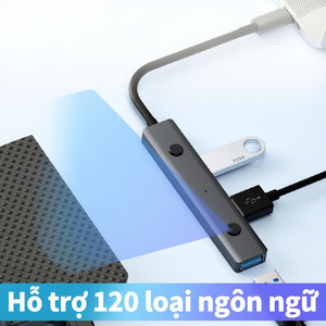Station d'extension intelligente WanYu avec saisie vocale et traduction, interfaces Micro USB et Type-C, prise <span class=keywords><strong>en</strong></span> charge multilingue, matériau ABS - Product Image 4