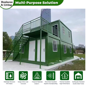 Casa Contenedor Modular Prefabricada de Lujo, Expandible de 40 pies/20 pies, Plegable, Moderna, Minimalista, para <span class=keywords><strong>Restaurante</strong></span> al Aire Libre con Estructura de Acero - Product Image 4