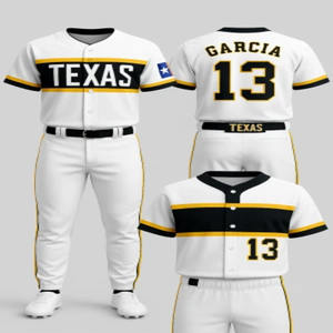 Uniformes Deportivos Personalizados OEM: Jersey de Béisbol Sublimado con Botones Completos y Pantalones a Juego, Uniformes de Club Impresos de Alta Calidad - Product Image 3