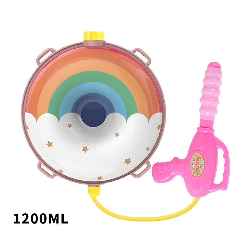 Wholesale kids play outdoor summer game toys backpack water gun for kids