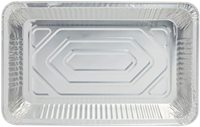 Barquettes en aluminium de taille standard 21x13 pouces, jetables, pour table à vapeur, aliments, grils, cuisson, barbecue