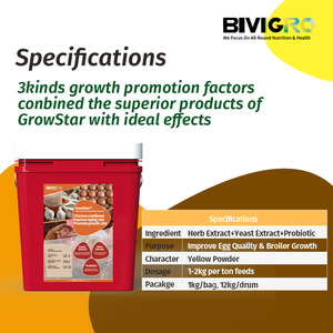 100% tự nhiên growstar composited chiết xuất thảo mộc men Probiotic để thúc đẩy gia cầm Gà Thịt tăng trưởng tăng trưởng - Product Image 5