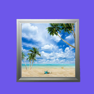 <span class=keywords><strong>Plafonnier</strong></span> <span class=keywords><strong>led</strong></span> suspendu avec <span class=keywords><strong>Vision</strong></span> en ciel bleu et nuage, design moderne, éclairage d'intérieur, luminaire décoratif de plafond, lumière à intensité réglable, idéal pour un bureau, 600x600MM - Product Image 6