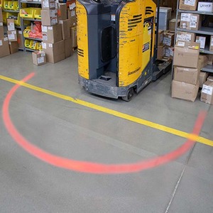 Blue Green Red Zone Line Side Mounted Security Hazard <b>Spot</b> Safety <b>Led</b> Pedestrian Danger Area Truck Light - Product Image 4