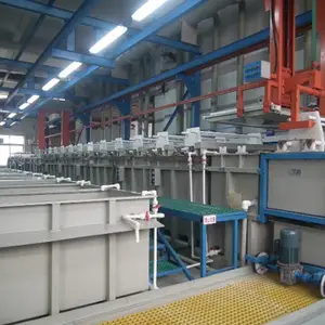 Mesin pelapisan krom otomatis mesin pelapisan Seng jalur produksi elektroplating