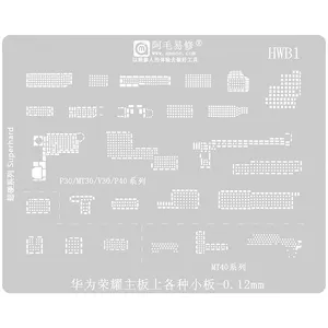 Amaoe BGA Reballing Stencil çelik dikim kalay örgü için Huawei onur anakart P30/MT30/V30/P40 MT40 tamir aracı