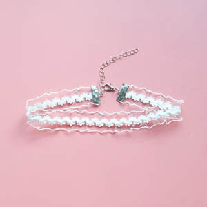 Kalung Choker Renda Bunga Putih Elegan untuk Wanita - Product Image 5
