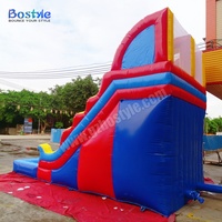 Toboggan aquatique gonflable en PVC robuste de qualité commerciale, Bostyle jaune/rouge/bleu, pour les fêtes d'enfants, les divertissements en plein air et les jardins.