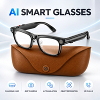 Lunettes Intelligentes IA avec Caméra 8MP, Traduction Linguistique IA, Étanchéité IP65, 7H d'Autonomie Musicale, Enregistrement d'Appels BT, pour Hommes et Femmes M08T