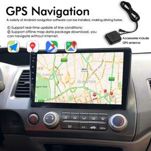 Radio para Auto con CarPlay y Voz AI de 8GB+128GB para Honda Civic 8 FK FN FD 2005-2012, Navegación GPS, Android 13, Reproductor Multimedia de Video 2Din - Product Image 4