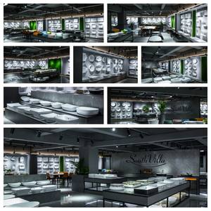 Personalización de proveedor de fábrica independiente diseño Popular Wc cerámica <span class=keywords><strong>Becken</strong></span> encimera de baño lavabo de cerámica fregadero de arte para la venta - Product Image 5