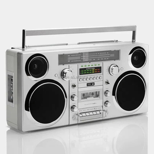 Máy nghe nhạc CD Cassette cổ điển phong cách thập niên 80, thiết kế retro, âm thanh nổi HiFi, loa di động kiểu Boombox vintage - Product Image 1