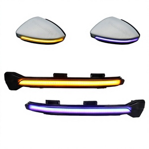 2PCS 12V Vw <span class=keywords><strong>Golf</strong></span> Gti <span class=keywords><strong>7</strong></span> Mk7 <span class=keywords><strong>7</strong></span>.5 R Sportsvan Touran Jetta Dynamic Turn Signal LED Side Wing Rear Mirror Flashing Light Retrofit - Product Image 2