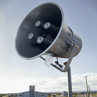 Sistema de alarma de defensa aérea de ciudad de 600W, sistema de advertencia de ataque aéreo con cobertura de 4KM, altavoz de bocina de sirena de ataque aéreo