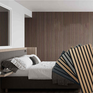 カスタムグリル木製スラット建築装飾天井パネル音響パネル - Product Image 4