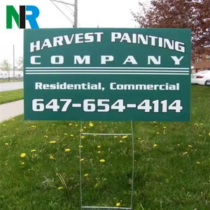 Customized Full-Color Printing PP/PVC <b>Sheet</b> Yard Sign Greeting Signs Cutting Processing Included - Product Image 4
