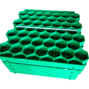 Griglia di erba di plastica ad alto carico per il parcheggio all'aperto che pavimenta la griglia di ghiaia progetto paesaggistico giardino sul tetto che pianta il drenaggio del prato - Product Image 1