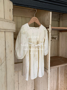 Pagliaccetto a manica lunga floreale in cotone Vintage personalizzato stile coreano estivo - Product Image 5