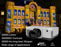 Proyector de Mapeo 3D para Exteriores, Sistema de Proyección Inmersiva de 360 Grados, Proyector Láser de 20000 Lúmenes