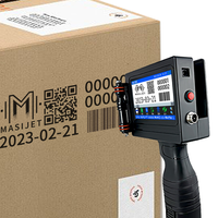 Venta caliente codificador Manual de secado rápido Tij máquina de codificación por lotes 600dpi Mini impresora de inyección de tinta con logotipo para Material flexible y de huevo