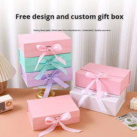 Caja de Regalo Magnética Plegable de Lujo Personalizada, Embalaje con Laminado Mate, Cartón Plegable con Relieve