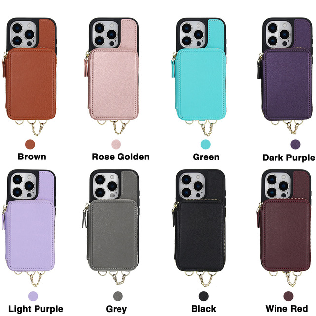 2-in-1 Magnetic Detachable Card Holder Phone Case, PU Leather Wallet Cover for iPhone 17 16 15 14 13 12 PRO MAX PLUS Air