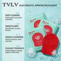 Ensemble de gants exfoliants antibactériens pour le bain et la douche, nettoyage en profondeur, élimination des peaux mortes, gant de gommage corporel lisse et soyeux