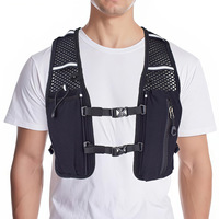 Gilet d'hydratation de course à pied avec poche souple pour la randonnée, la course sur sentier, le cyclisme, les courses, le marathon pour femmes et hommes