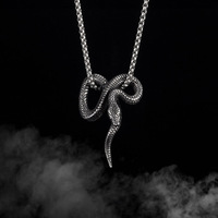 Collier pendentif animal pour homme, design rétro créatif, Europe, États-Unis, variété d'animaux, alliage, cœur