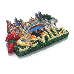 Imán de Refrigerador 3D, Recuerdo de <span class=keywords><strong>Sevilla</strong></span>, España, Resina, Forma de Bailarina de Flamenco, Imanes para Refrigerador para Decoración de Cocina, Regalo Personalizado - Product Image 5