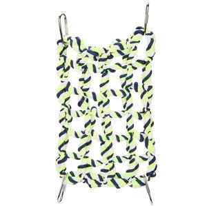 Hamac portable, filet d'escalade en coton, lit-balançoire avec 4 crochets pour hamac, perroquets, petits animaux de compagnie, nid, activités et jouet d'escalade, nouveauté - Product Image 4