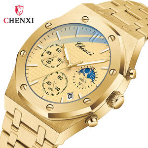 CHENXI 948 Nuevo Reloj de Pulsera de Cuarzo para Hombre, Diseño Ejecutivo, Caja de Acero Inoxidable, Cristal Luminoso, Cronógrafo, Resistente al Agua 3BAR - Product Image 1