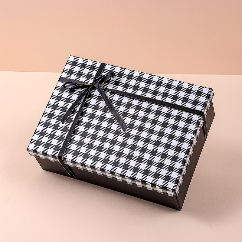 Motif damier noir