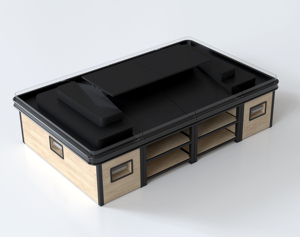 Equipo de Supermercado para Frutas y Verduras a Buen Precio Góndola de Tienda Estante de <span class=keywords><strong>3</strong></span> Niveles con Canasta Mesa de Exhibición de Alimentos Frescos - Product Image 6