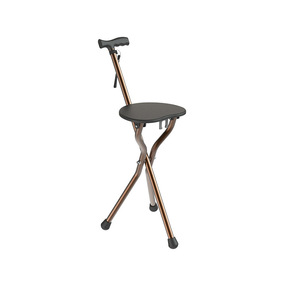 Zhongdu Adjustable Folding Cane Stool Stainless Steel 28cm x 6cm x 84cm Dual Purpose <b>Walking</b> <b>Stick</b> For Seniors - Product Image 1