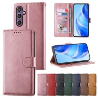 Étui portefeuille en cuir PU pour Samsung Galaxy S26 Edge S25 Ultra S24 FE Plus A16 4G 5G A26 A17 A06 A36 A56 A07 A27 A37 A57