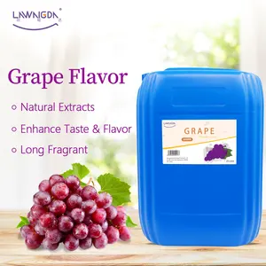 Sabor de alimentos estável, amostra livre de sabor líquido de uvas para alimentos e bebidas, 5kg e 25kg pirulito