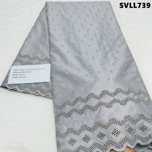 Tissu en dentelle brodé 100 % coton de qualité supérieure, style jacquard tissé, style Sénégal, couleur blanche, pour costumes <span class=keywords><strong>homme</strong></span>/femme - Product Image 3